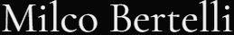 Milco Bertelli - Portfolio Artista Contemporaneo logo